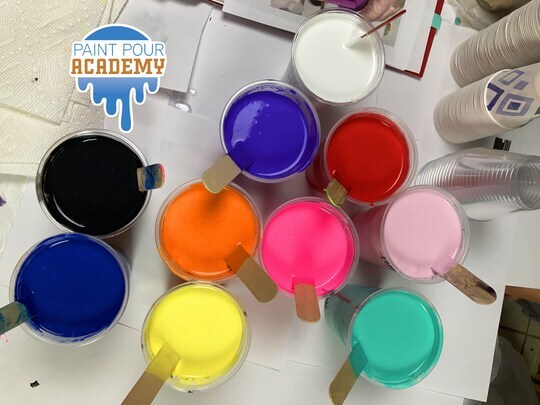 Acrylic Paint Pouring: Swipe Technique